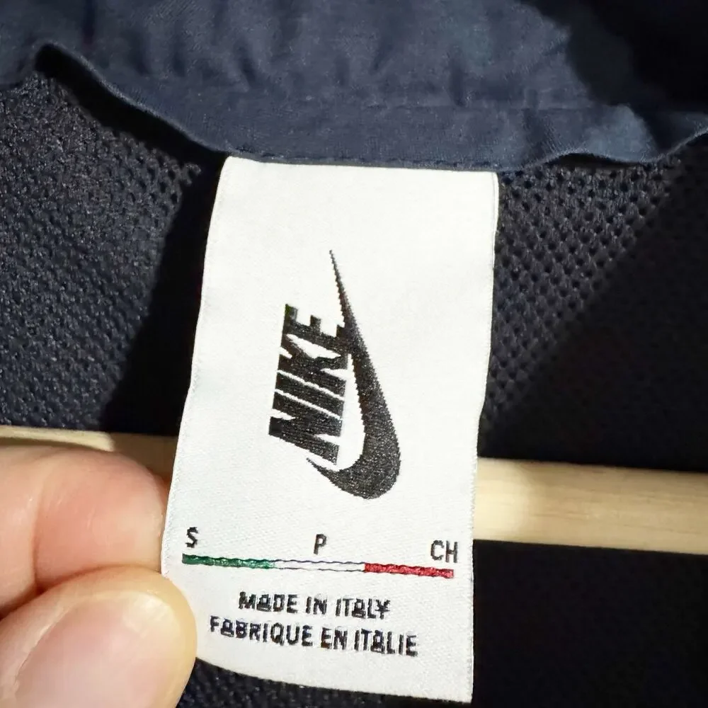Nike Nikelab X Made In Italy Thunder Blue Long Jacket Coat AO0854-471 Men‎ Small